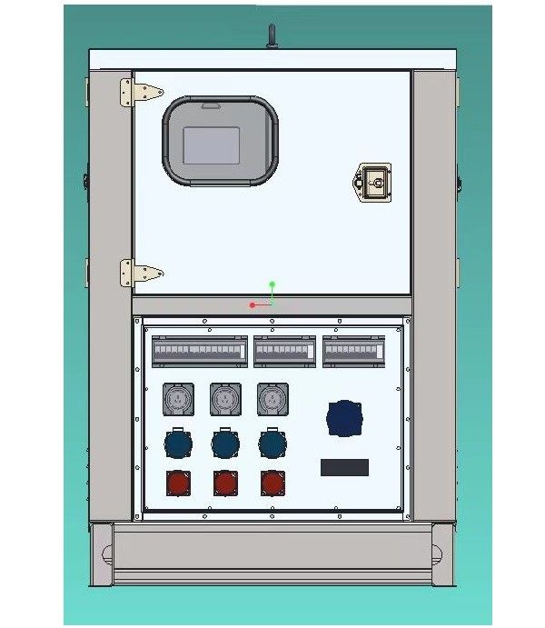 Dispositif de système de batterie de stockage d'énergie portable à louer 50hz 70kw 140kwh